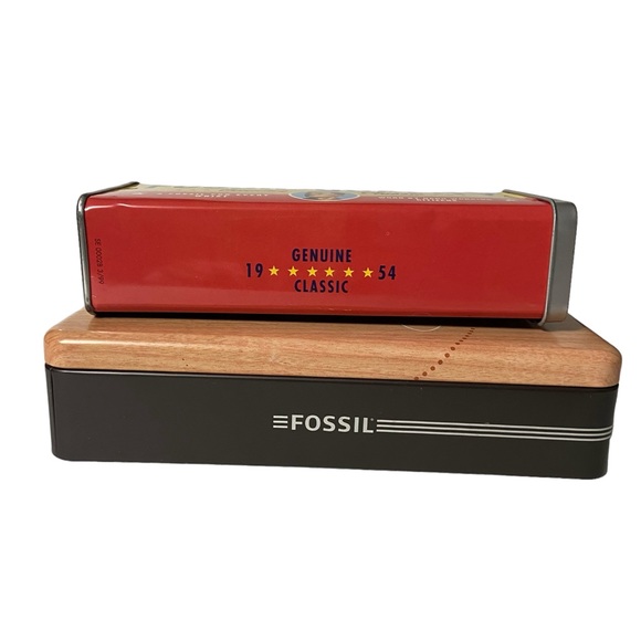 Vintage Fossil Watch Tin Boxes - Picture 8 of 9